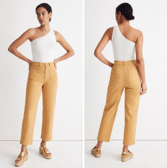 Madewell Denim - Madewell Emmett 2.0 Wide-leg Highrise Crop Pants Size 28